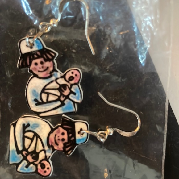 Maternity NICU Nurse Statement dangle drop Pierced earrings - Picture 2 of 3